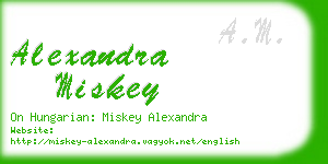 alexandra miskey business card